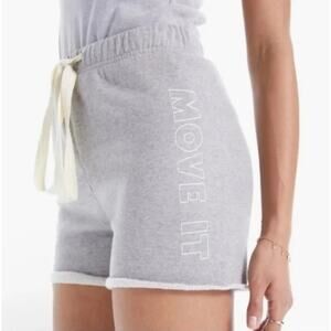 MOTHER DENIM The Bender Move It Frayed French Terry Shorts Shopbop NWT XS $128